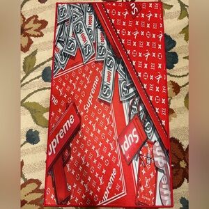 Supreme Red and Money Rug